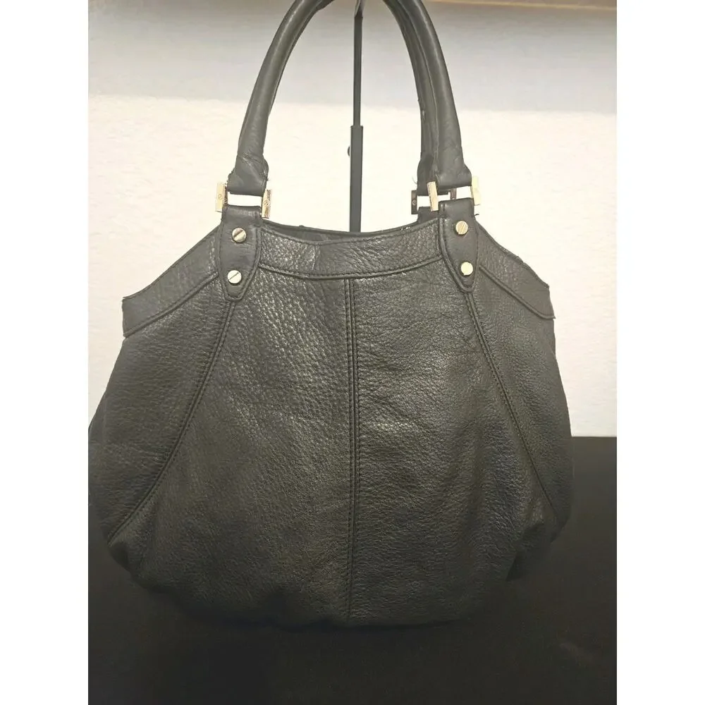 Tory Burch DAKOTA Black Leather Hobo/Shoulder Bag 16x13x3 *READ - Picture 9 of 16